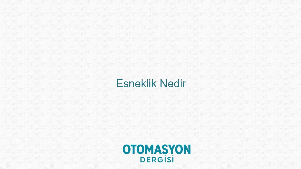 Esneklik Nedir - Otomasyon Dergisi