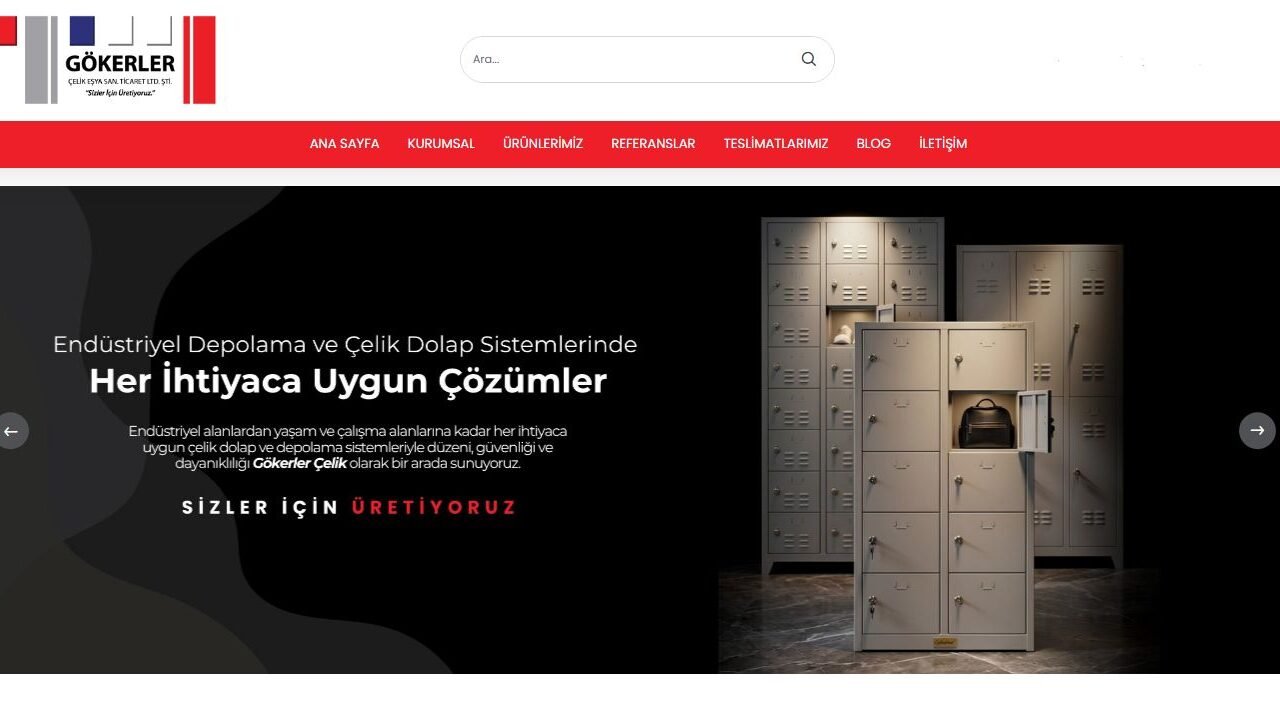 Küçük Ekipman Saklama İçin Metal Çekmeceli Dolap